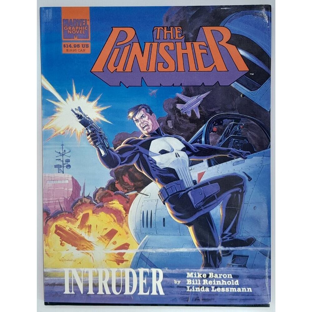 The Punisher Intruder Hardcover - Marvel Graphic Novel 1989 Awesome Graphics!